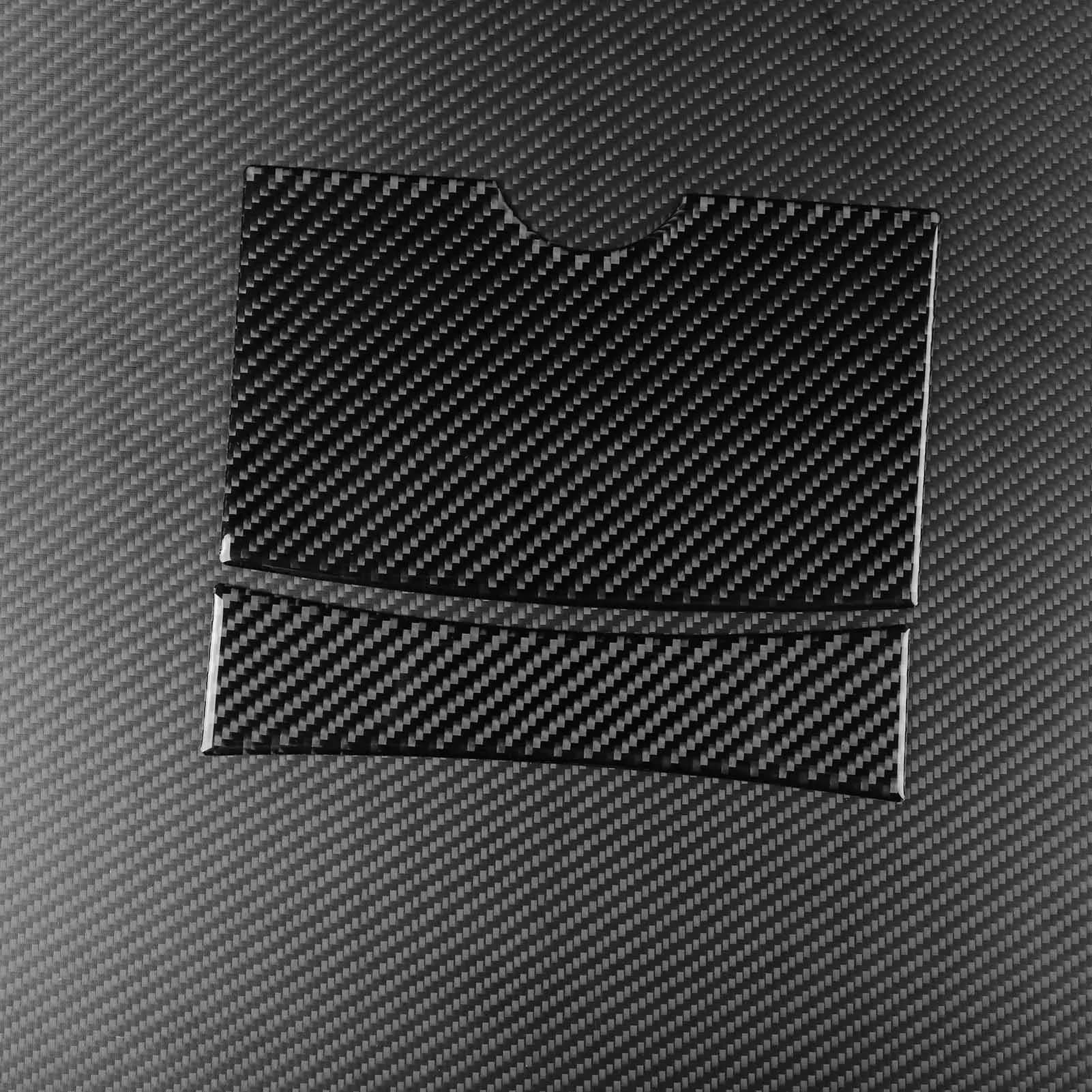 For Toyota Highlander 2008–2013 Carbon Fiber Center Console Storage Panel Car Interiors trim Accessories Decoration Stickers