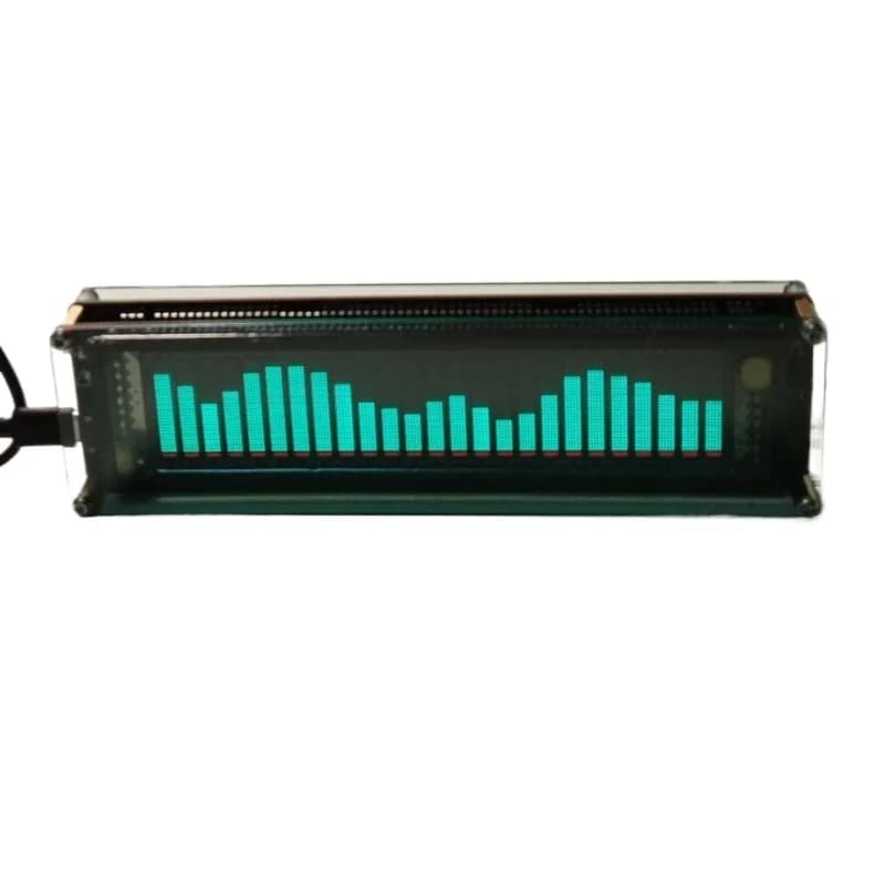 AK2515VFD voice-activated music spectrum indicator light electronic digital clock voice-activated wire-controlled