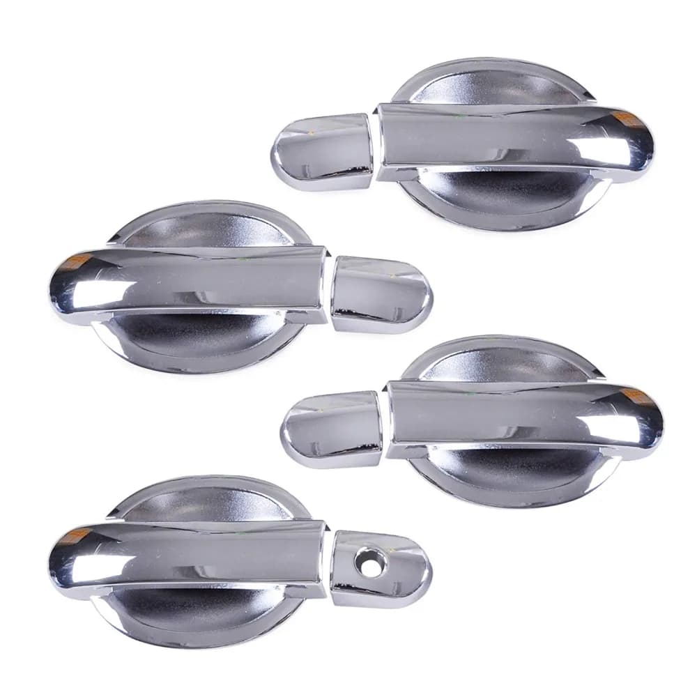 Premium Grade 8pc Chrome Door Handle Cover and Cup Bowl Cover combo for Nissan Versa Tiida Latio 2007 - 2012