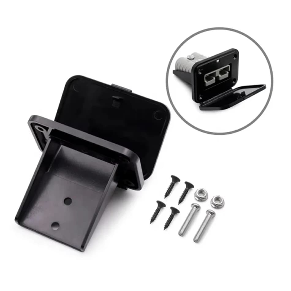 10pcs For Anderson 50A Series Flush Mount Panel Bracket with 50A 120A 175A Dust Cover Copper Contact Material PC Housing