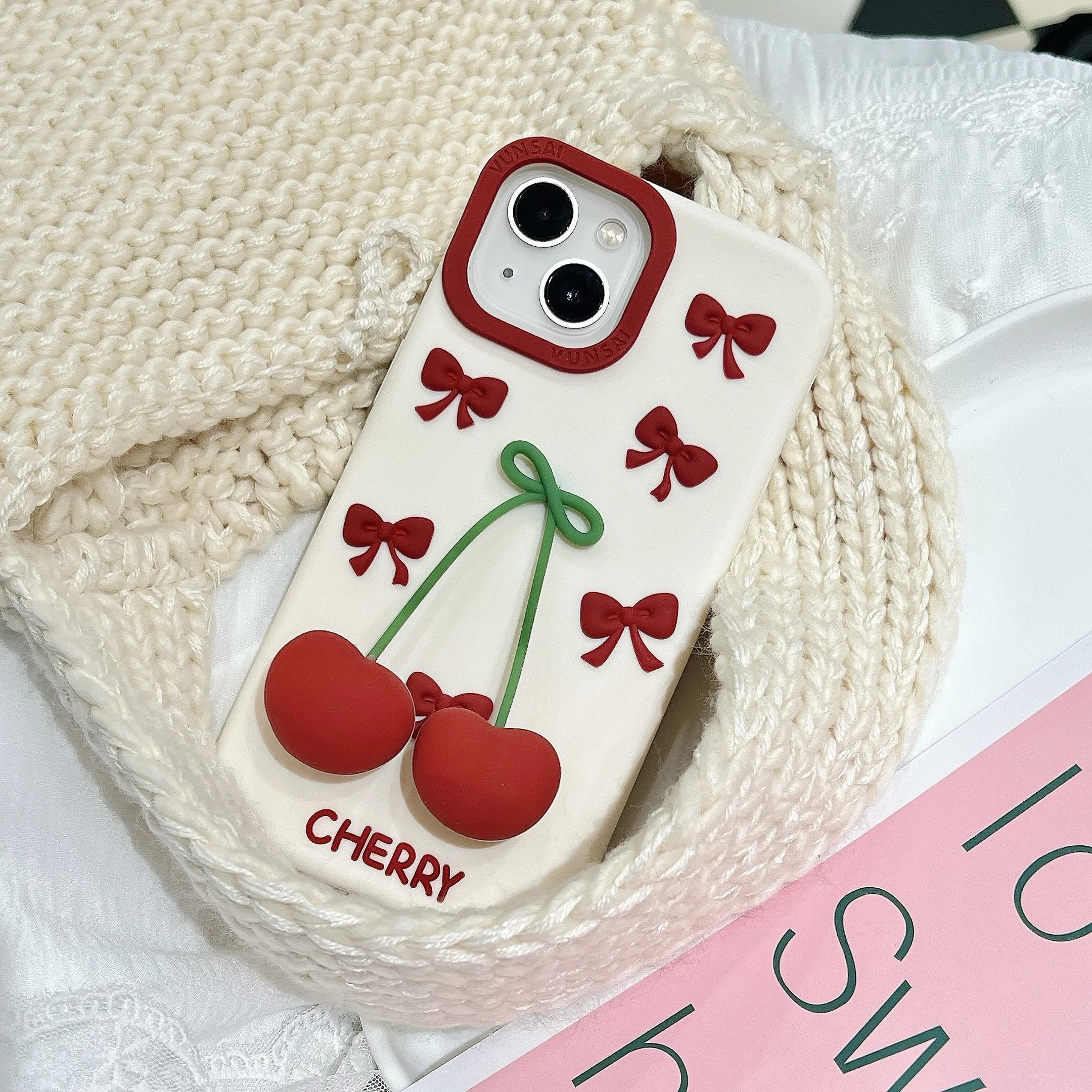3D Cute Cartoon Soft Silicone Shockproof Protective Covers  With Pendant  For Phone 17 16 15 14  13 Pro  ProMax Plus