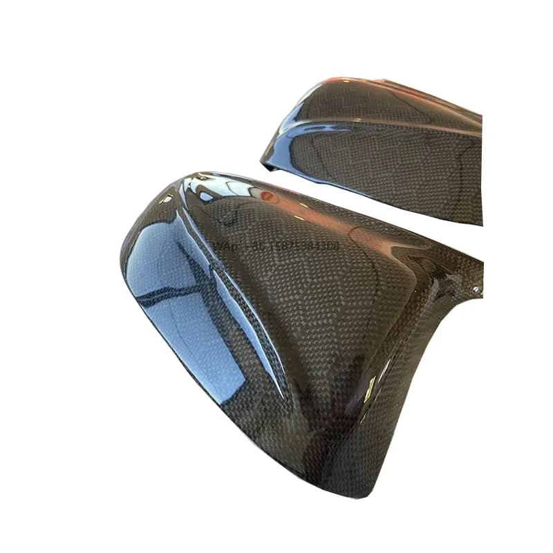 V2 Style Honeycomb Carbon Fiber Mirror Caps for Infiniti Q50 Q60 Replacement Mirror Cover Perfect Fitment