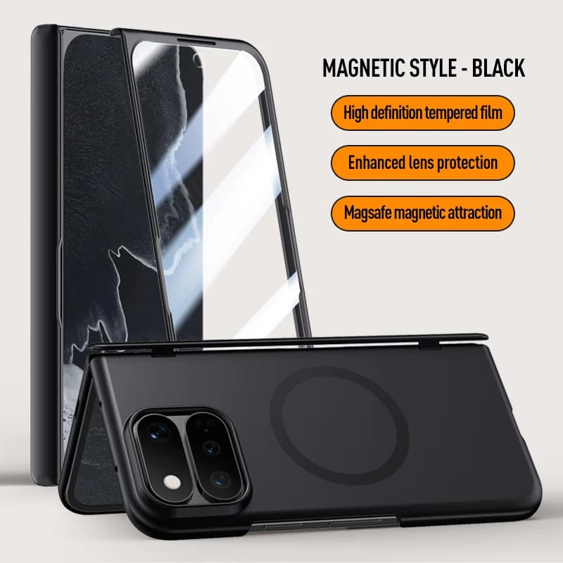 For Magsafe Google Pixel 11 Pro Fold Case Ultra-Thin Magnetic Wireless Charging Hinge With Tempered Glass Shockproof Back Cover