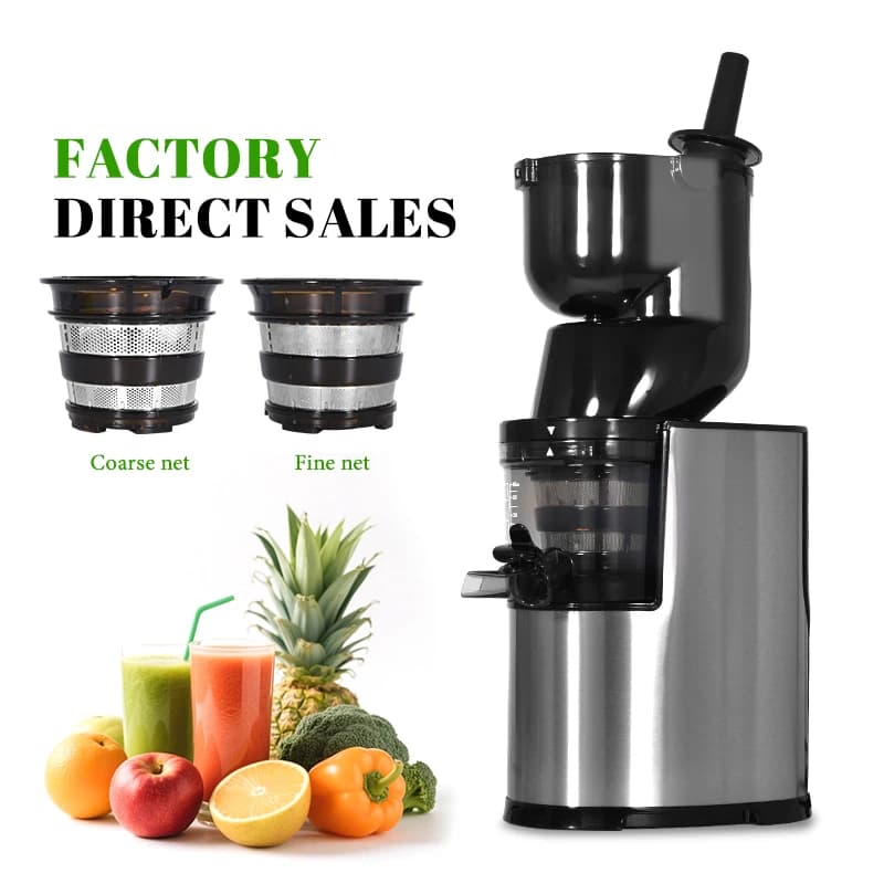MOSEENER Commercial Portable Electric Slow Juicer Fruit Orange Extractor Fresh Cold Press High Fruit Juicer for Household Hotel
