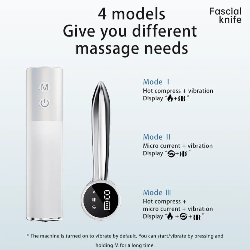 Wireless Handheld Micro-electric Body Massager, Muscle Pain Relief, Scraper, Lymphatic Drainage