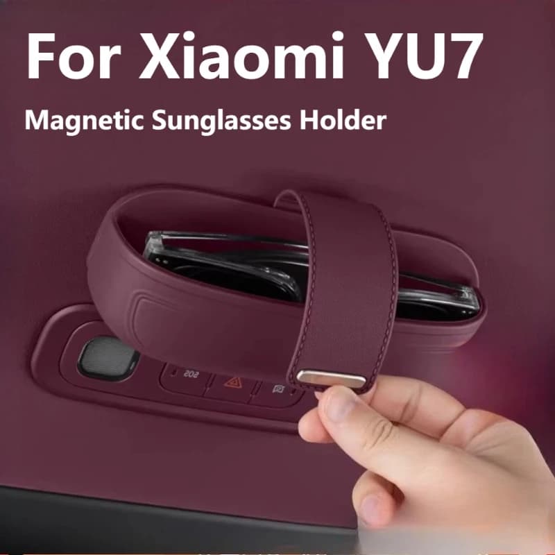 For Xiaomi YU7 Car Glasses Box Roof Magnetic Sunglasses Holder Clip Auto Accessories