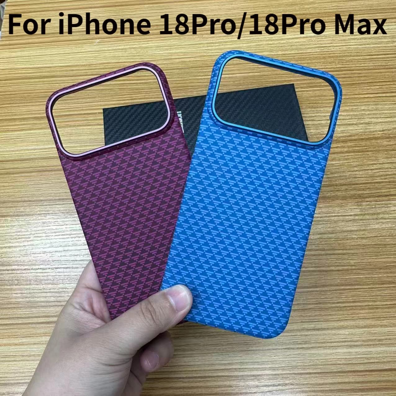 For iPhone 18 Pro Max Case Magnetic Kevlar Texture Ultra-thin High-end Protective PC Cover Compatible with iPhone 18Pro