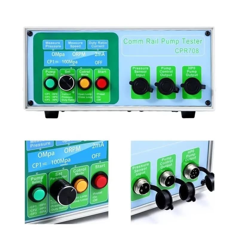CPR708 Common Rail Pump Tester for CP1 CP2 CP3 HP3 HP4 JI-ER DEL-PHI HP0 Universal Automotive Diagnostic Tool