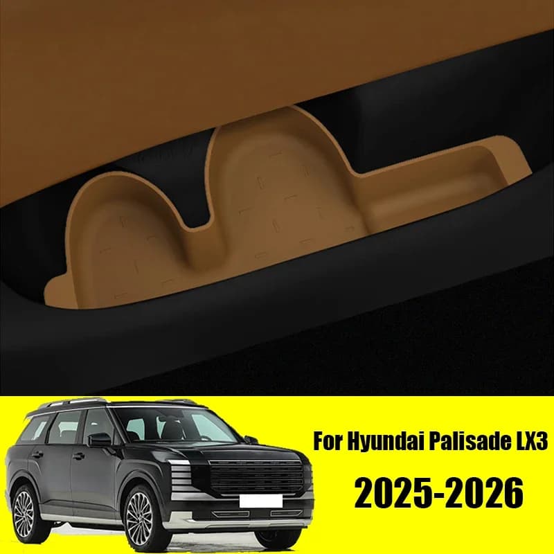 for Hyundai Palisade LX3 2025 2026 Car front and rear door storage box TPE material interior storage box
