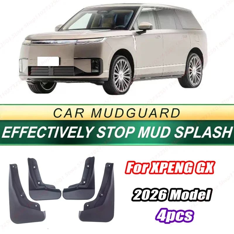 For XPENG GX 2026 Model 4PCS Front Rear Mud Flaps Splash Guards Fender Mudguards Auto Accessories