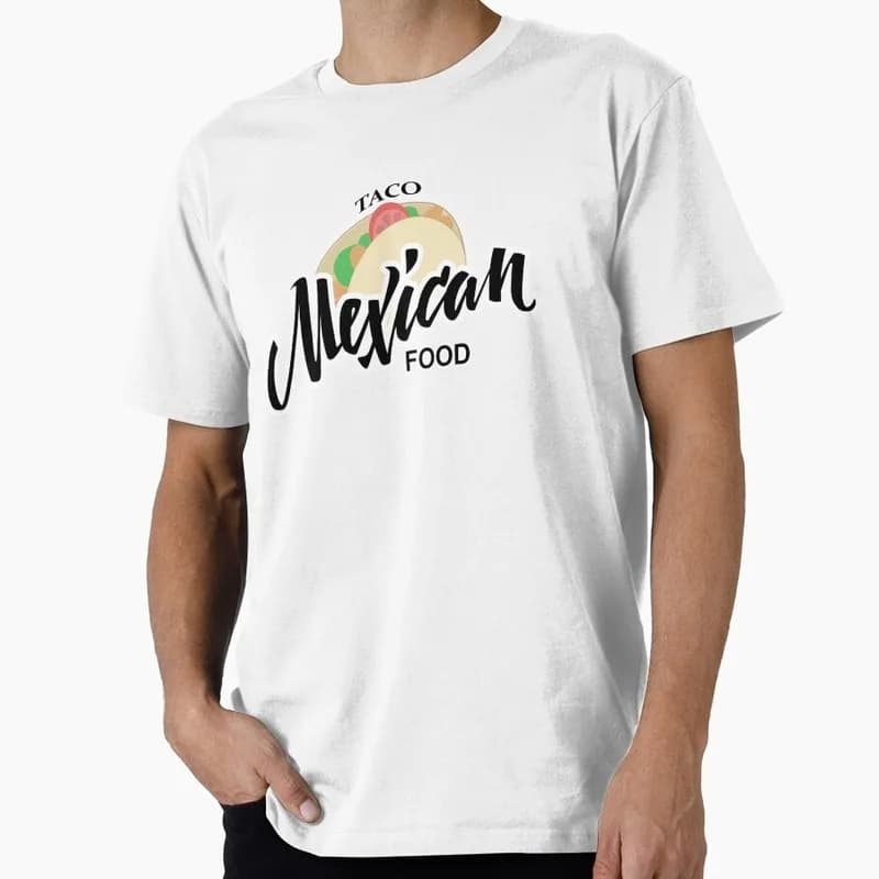 Mexican Street Food Tacos Graphic T Shirt 0915 Unisex Short Sleeve Funny Tee Taco Tuesday Cinco De Mayo Casual Streetwear Tops