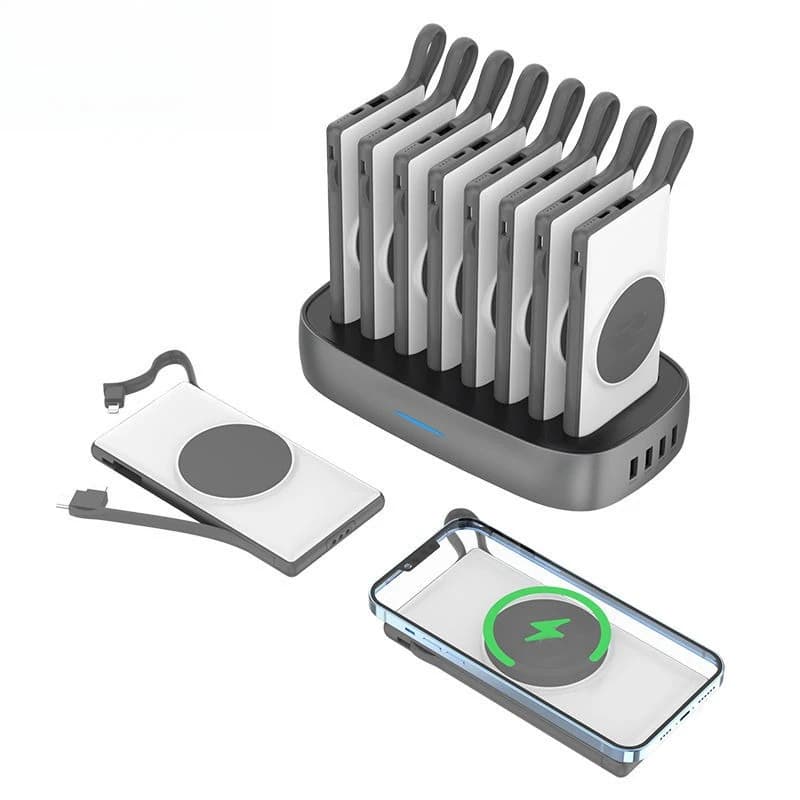 22.5W power bank, shared charging station, own cable 10000 mAh magnetic wireless charging