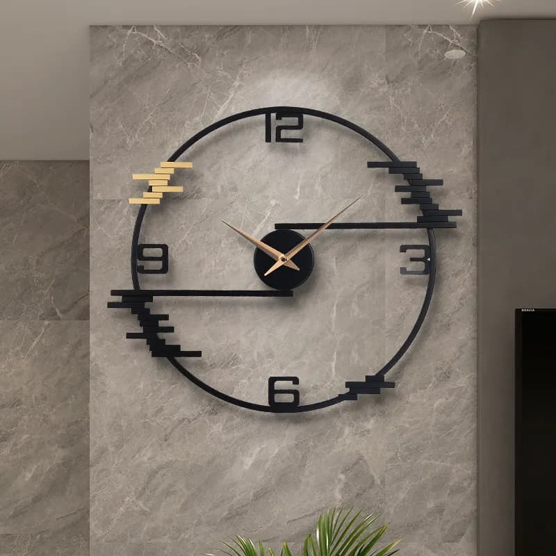 Unique Design Wall Clock Luxury Large Classroom Living Room Wall Clock Aesthetics Garage Mecanismo Reloj Pared Furniture Home
