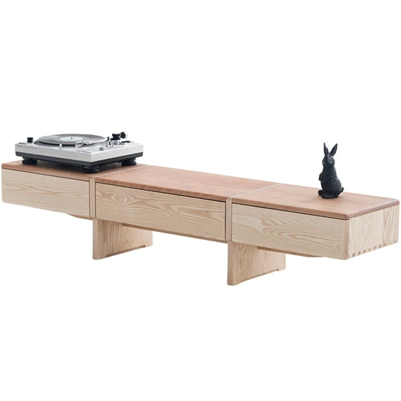 LTT Toast TV Cabinet Solid Wood Storage Cabinet Drawer Drawer Flip Door Small Apartment Household Floor Cabinet