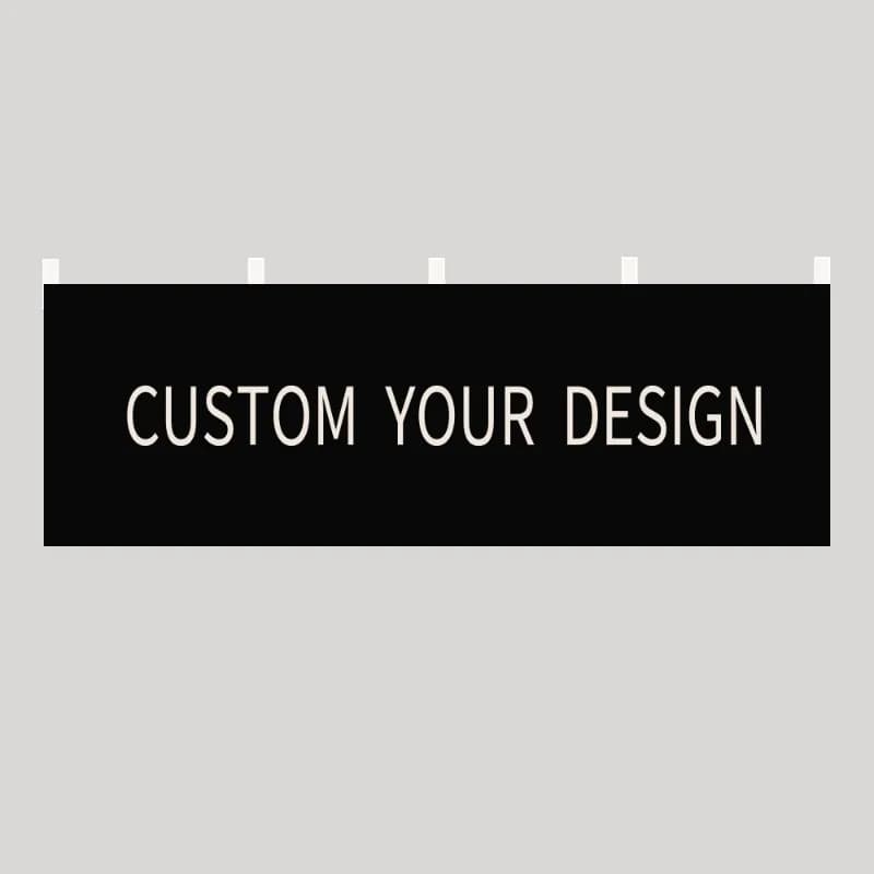 1pc Custom Horizontal Noren Warm Curtain Flag Banners, Single-sided for Indoor and Outdoor Use, Commercial Advertising Decor