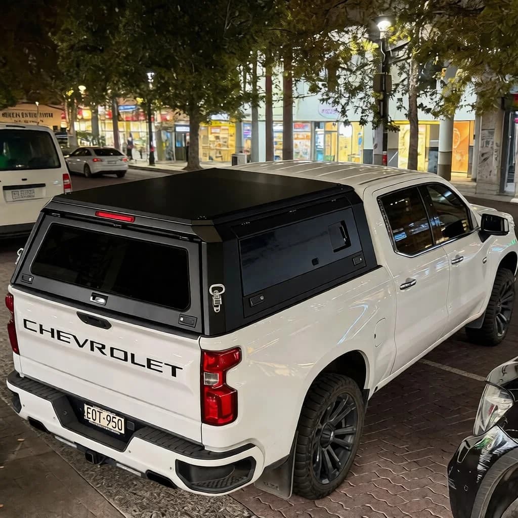 Wholesale Overlanding Pickup Canopy Easy-Install Secure Topper for Ford F-150 &CHEVY SILVERADO (High Rise + Roof Rails)