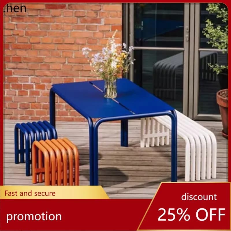 HXL Aluminum Alloy Simple Coffee Outdoor Leisure Table and Chairs