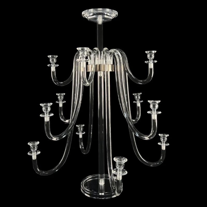 Wedding transparent acrylic candle holder ornament romantic artistic home dinner candle holder wedding hotel table decoration