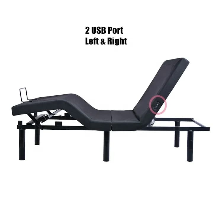 Motor Adjustable Bed Electric Adjustable Bed Base King Size Adjustable Bed Frame With Wireless Remote