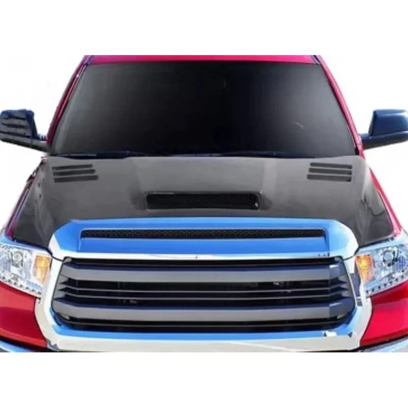 For  Tundra Convert Hood  Weight Bonnet Car Accessories Carbon Fiber Front Engine Cover
