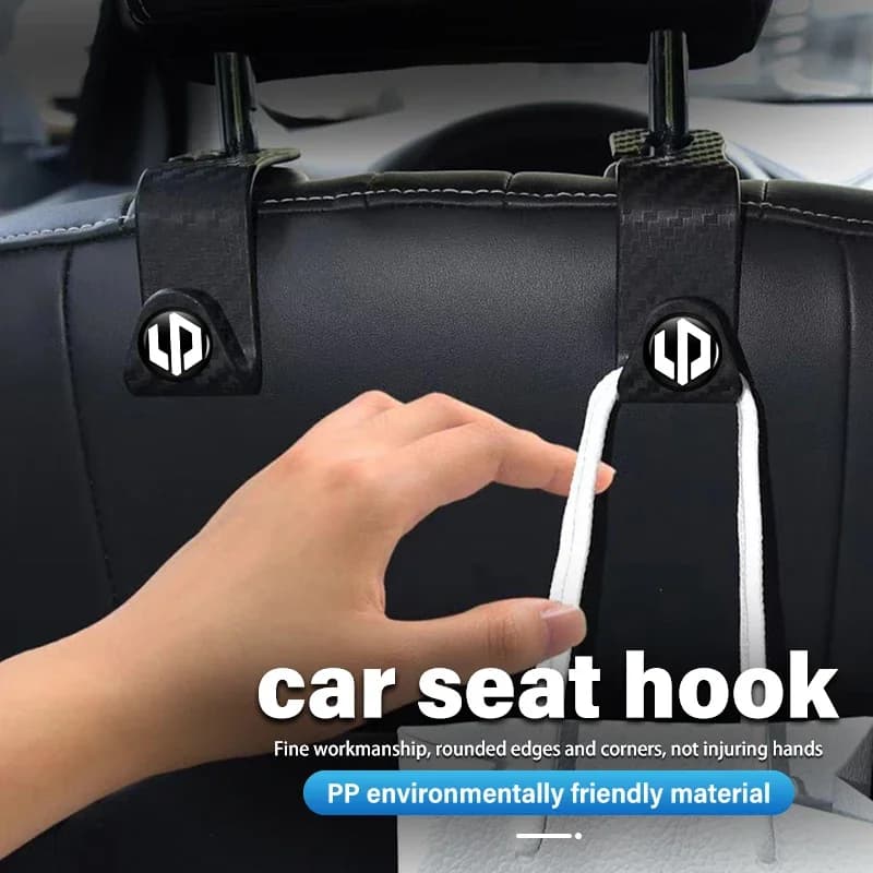 1/2Pcs Plastic Car Seat Headrest Dual Hook Heavy Duty Backrest Hanger Organizer Fits Leapmotor C11 C10 C16 T03 S01