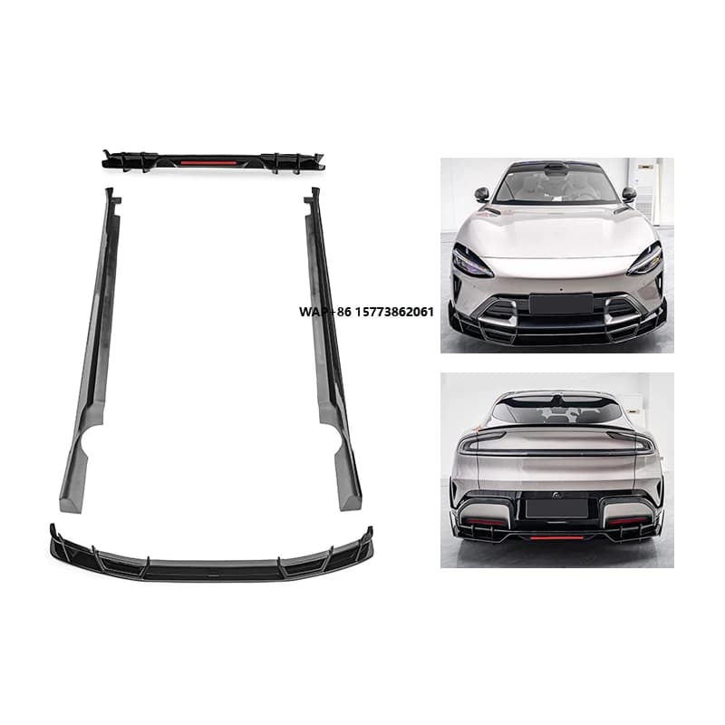 2025 Carbon Fiber Small Bag Appearance Kit Front Lips Rear Lips Side Skirt Body Kit Sports Surround Accessories for  YU7