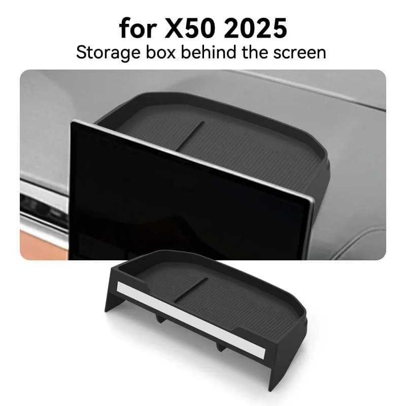 For 2025 Proton X50 Screen Storage Box Car Organizer Interior Mod