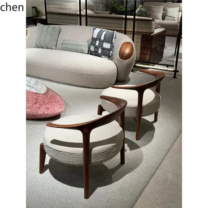 b11-7.2 casual Chair Minimalist Clubhouse Fabric Sofa Chair Hotel Negotiation Chair Furniture