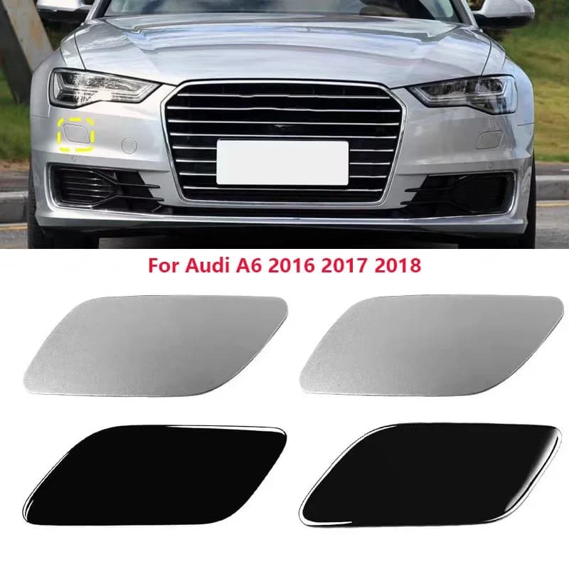 For Audi A6 2016 2017 2018 Car Front Spray Nozzle Trim Shell Bumper Headlight Washer Nozzle Cap Cover