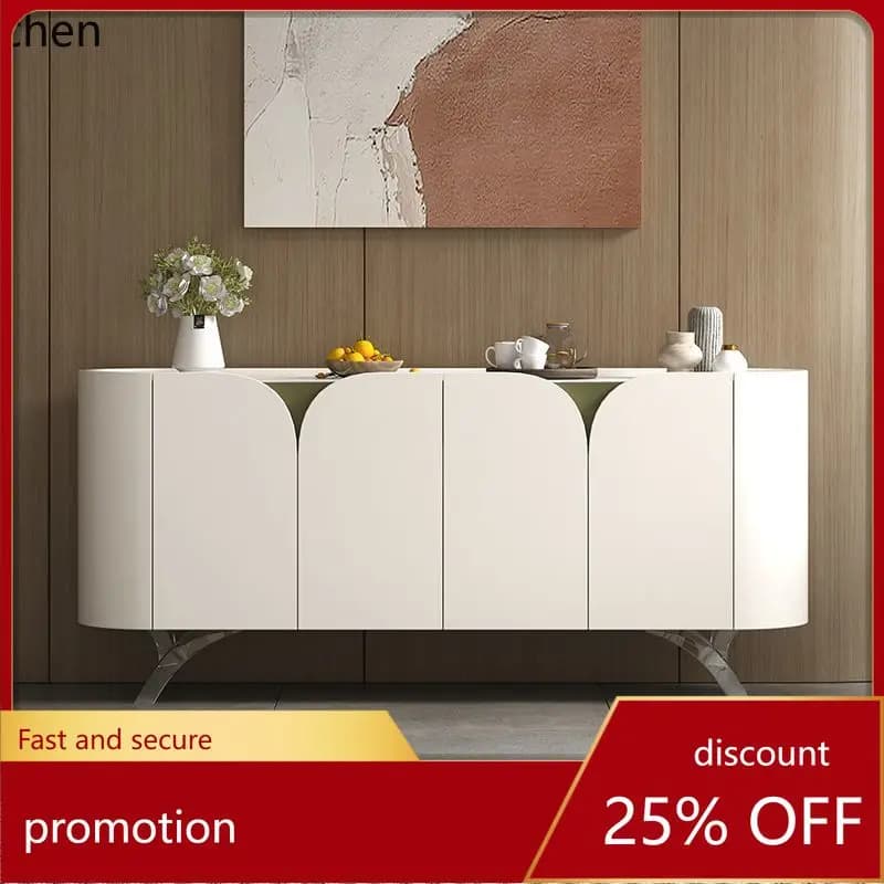 CZ Italian Minimalist Sideboard Cabinet for Home Dining Room Living Room Wall-Mounted Large Capacity Storage Cabinet Tea Cabinet