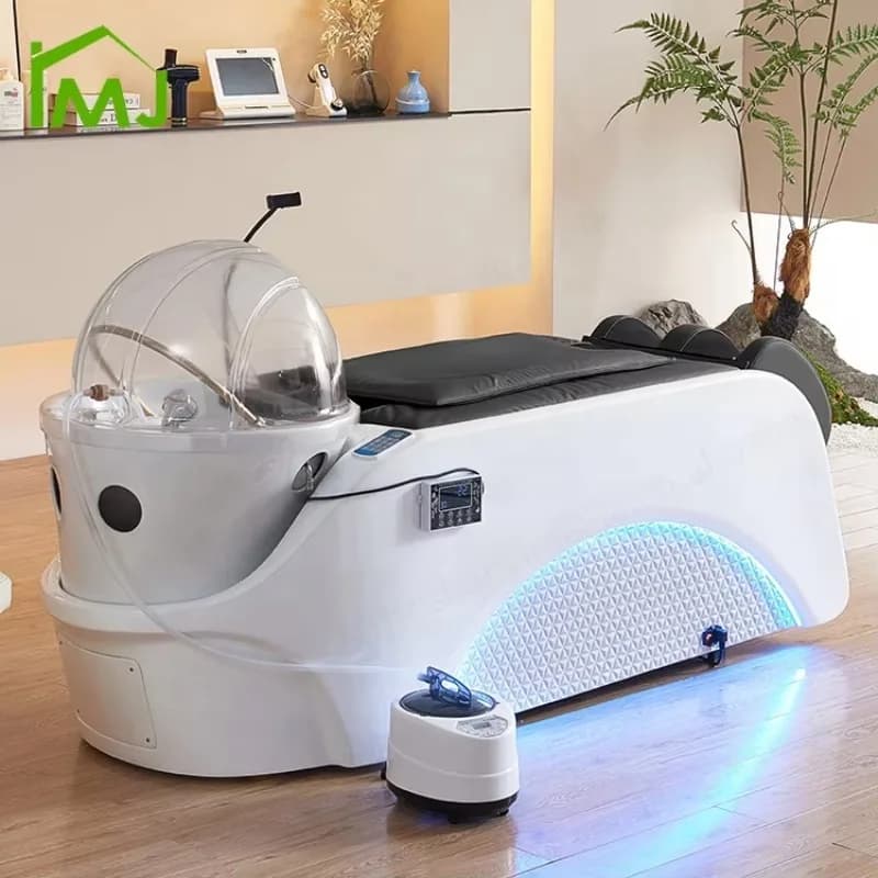 Professional Steamer Shampoo Hair Salon Washing Chair Japanese Electric Massage Head Spa Bed