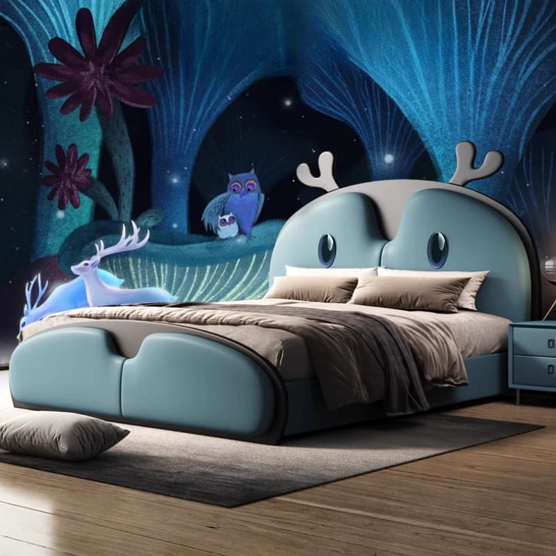 For Headboard Luxury Frame Kids Bed Queen Design King Size Twin Children Beds Modern Wood Camas De Dormitorio Bedroom Furniture