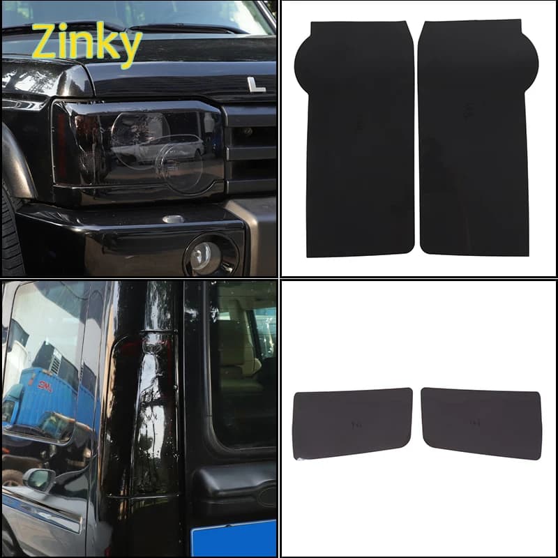 Car PVC stickers, headlight protective film, rear headlight decoration stickers Fit for Land Rover Discovery 2 LR2 1998-2003