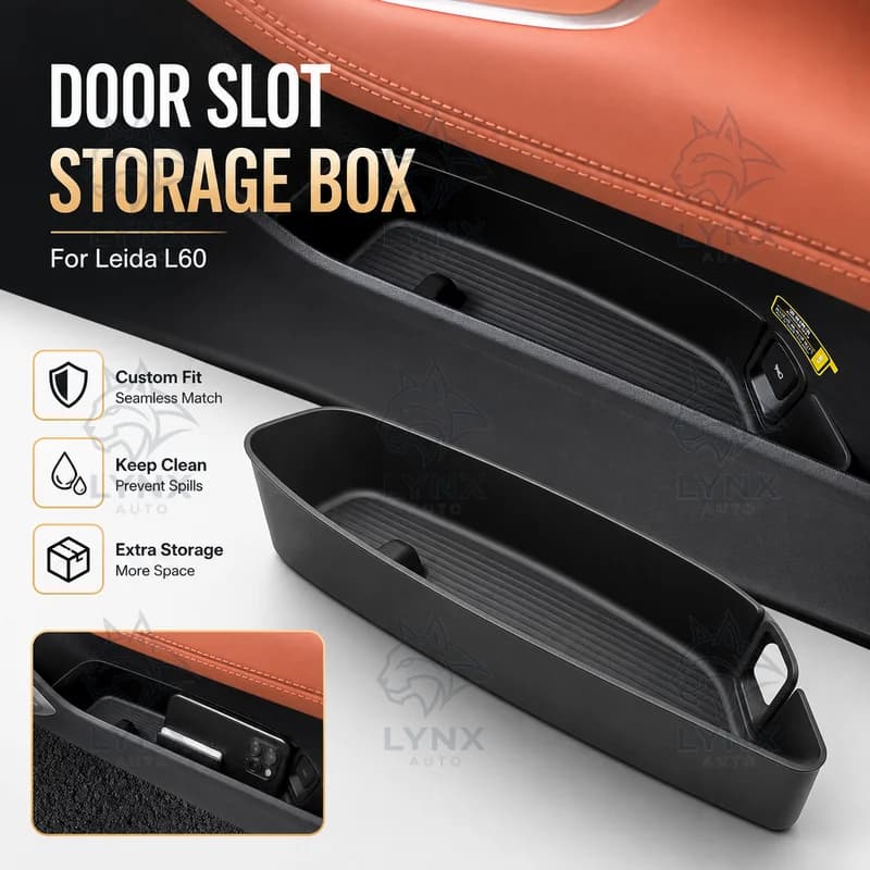 For Leida L60 Car Door Slot Storage Box Side Door Car Organizer Automotive Accessories Custom Modification Parts