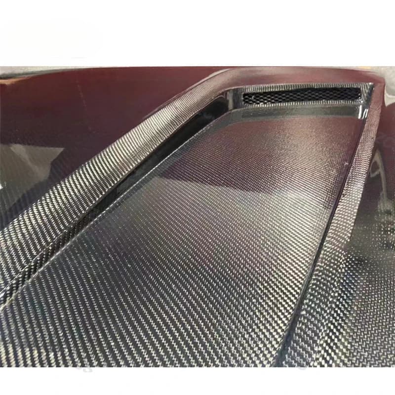 Cayenne 2018-2024 Lightweight Genuine Carbon Fiber Mesh Hood Matte Black Waterproof
