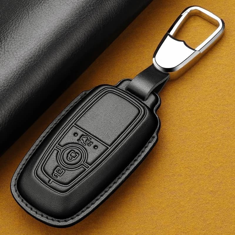 Premium Leather Key Fob Cover for 2025 Ford Mondeo