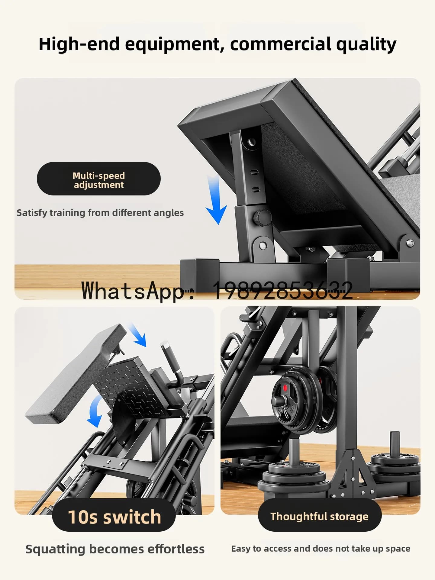 YFY Squat Machine Gym Equipment Inversion Machine All-in-One Men's Leg Training Magic Gym Leg Machine