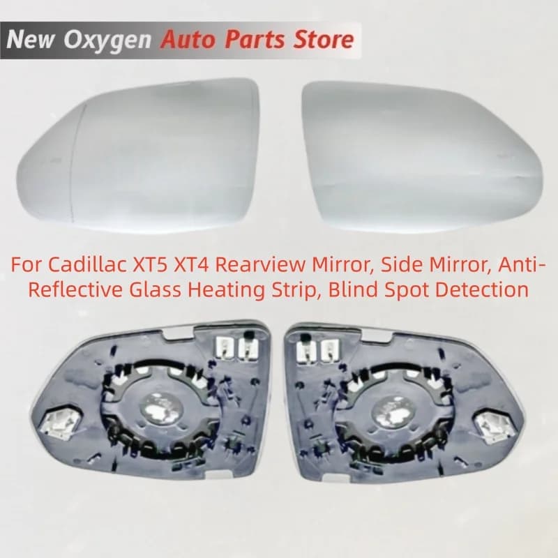 For Cadillac XT5 XT4 Rearview Mirror, Side Mirror, Anti-Reflective Glass Heating Strip, Blind Spot Detection