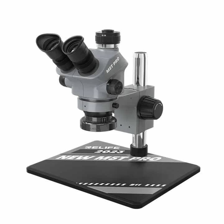 RL-M5T Pro-B11 Trinocular Stereo Microscope+RL-033D Light Source+0.5CTV Adapter+MC1 4K HD Camera For Mobile Phone Repair