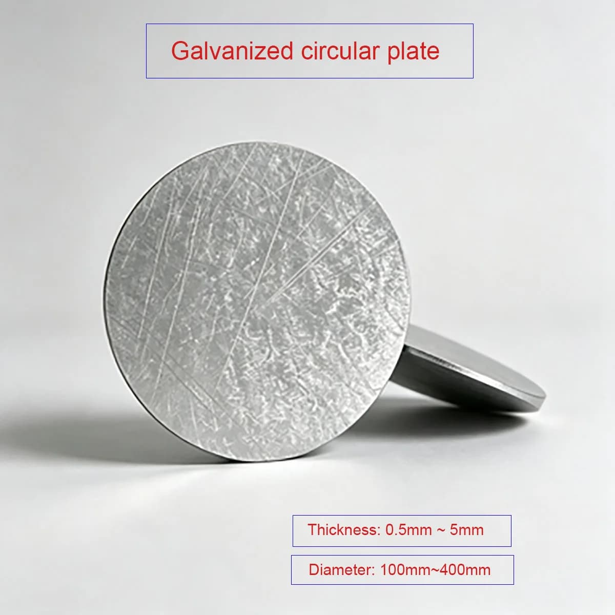 Galvanized Round Disc & Round Sheet, Snowflake Pattern White Iron Plate, Custom Laser Cutting, Cut-to-Size & Punching Processing