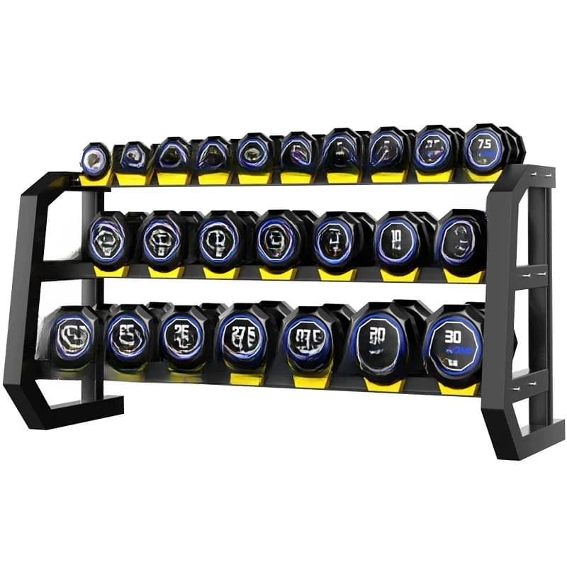 Fixed adhesive dumbbell full set combination men's fitness home commercial equipment pure steel complete set of professional