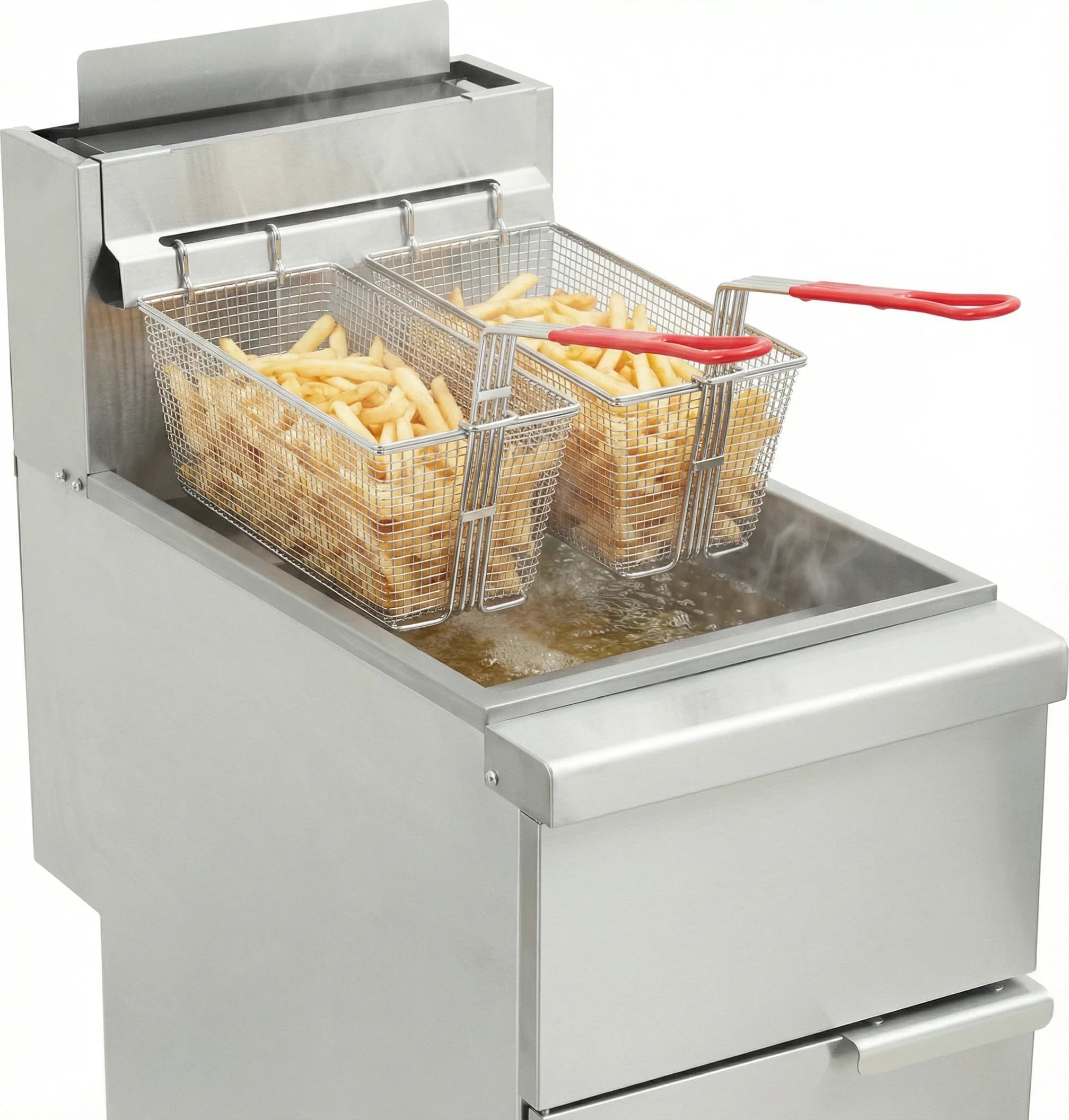 Professional Commercial Gas Deep Fryer Heavy Duty 3 Burner Stainless Steel Gas Fryer Machine For Restaurant & Food Truck