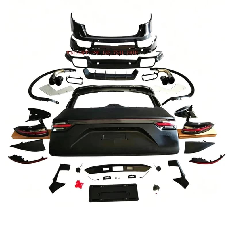 High QualityFactory Direct Auto Modified Parts Bodykit Bumper Rear Bumper Kit Body Kit Set  for  11-14 Cane up 18-21 Cayne TRBO