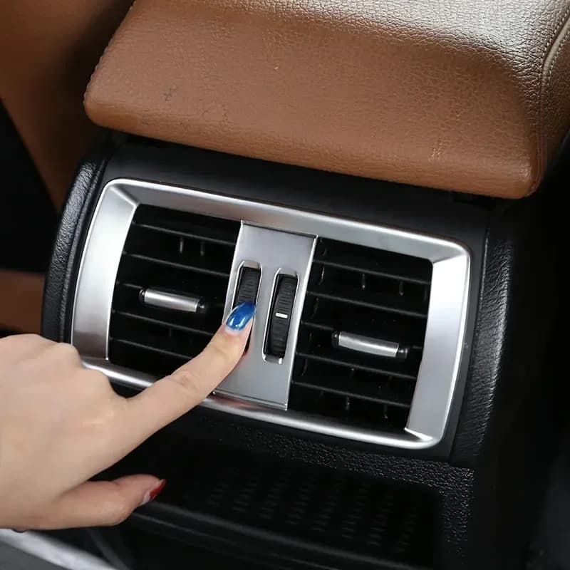 ABS Car Styling Rear Air Conditioning Outlet Frame Decoration Trim Cover For BMW X3 X4 F25 F26 2011-2017 Interior Accessories