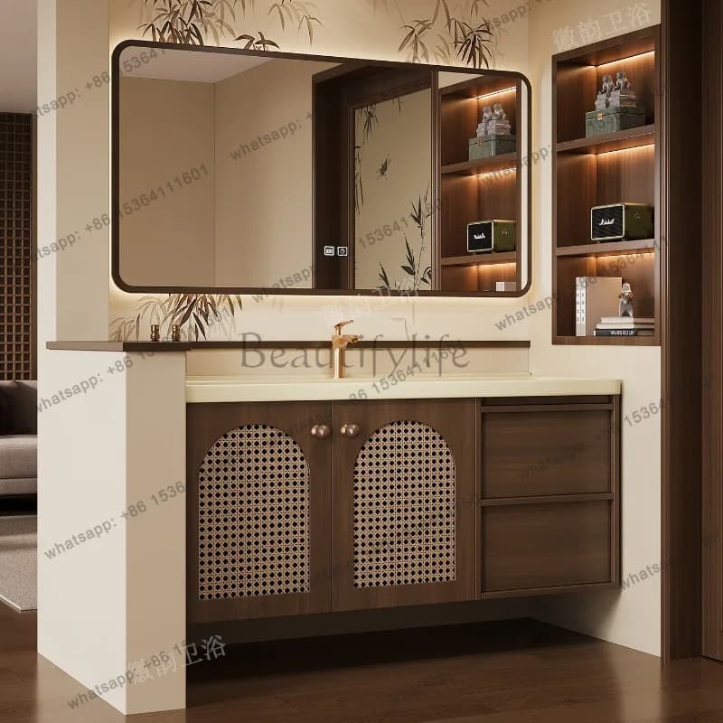 YJ Drawers Small Bathroom Cabinet Over Mirror Shelves Wall Storage Organizer Cupboard Luxury Modern Archivadores Home Furniture