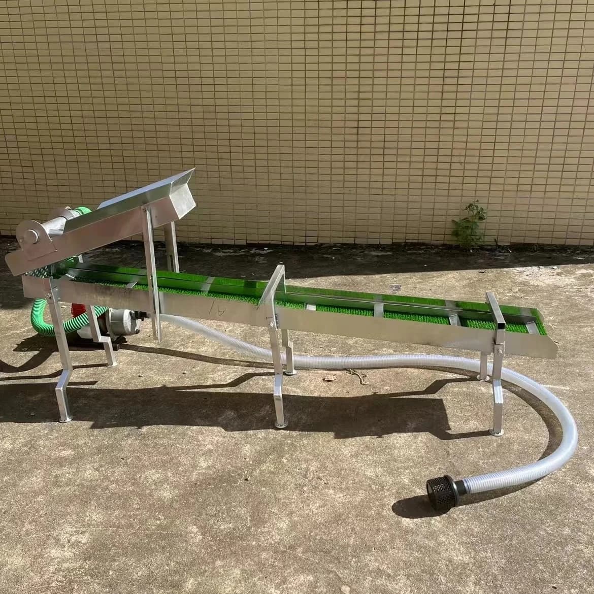 JXSC Portable Alluvial  Gold Sluice Box Gold Mining Machine Automatic Powered Gold Panning Chute