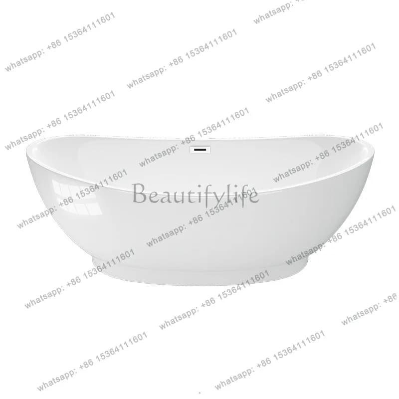 European simple full skirt thin edge acrylic bathtub bathtub QT-006