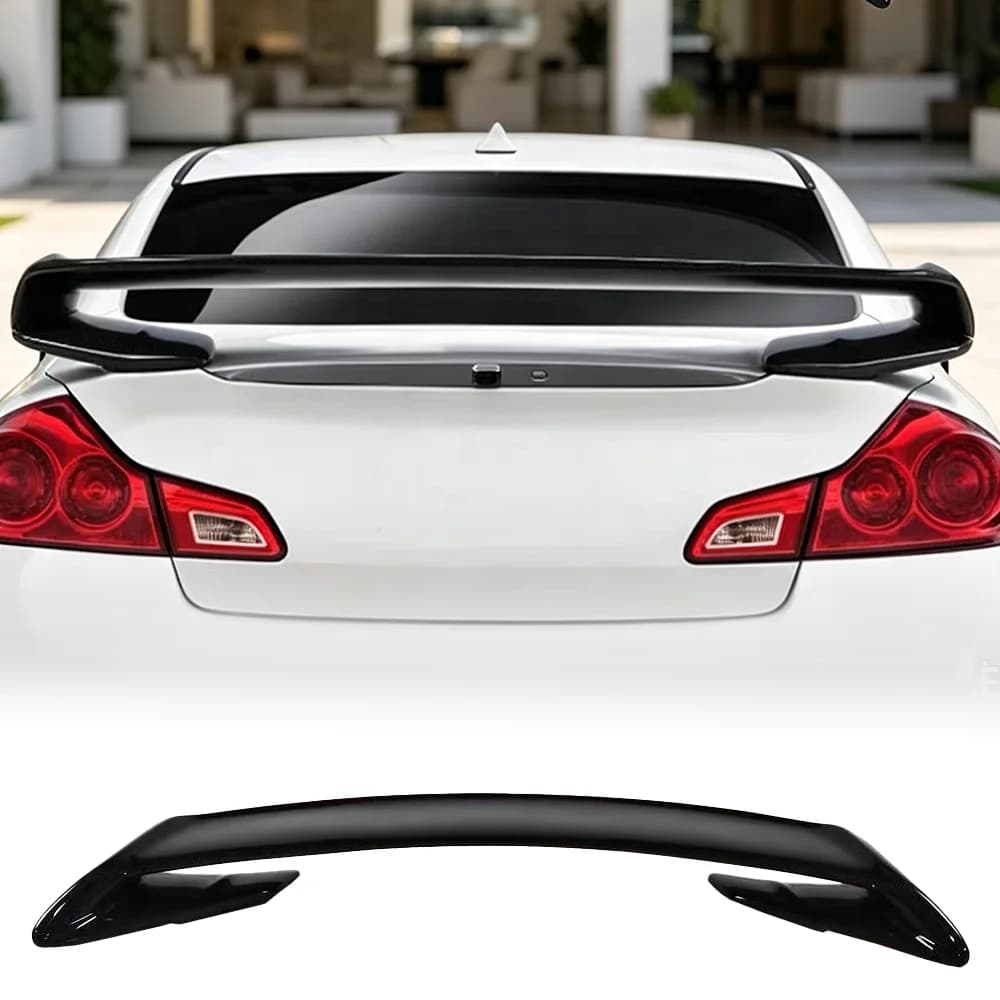 Suitable for Infiniti G37 G35 genuine carbon brazed rear spoiler luggage compartment rear wing sedan modification accessories