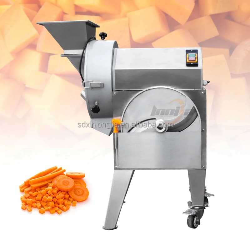 100Kg/H Potato Ginger Slicer Cutting Machine Carrot Banana Chip Machine Vegetable Slicer Mango Commercial Vegetable Dicer