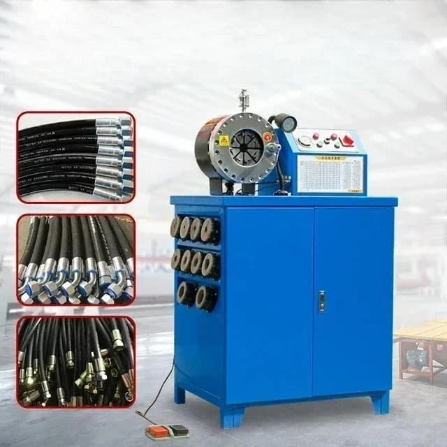 6-51mm Fully Automatic Hydraulic Hose Crimping Machine Crimper Machine With 10 Sets of Dies